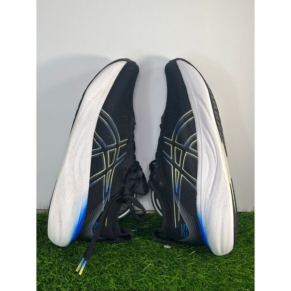 ASICS GEL-Nimbus 25 Wide Men’s Size 10.5 2E Black Blue Running Shoes FF Blast+ P main image 8